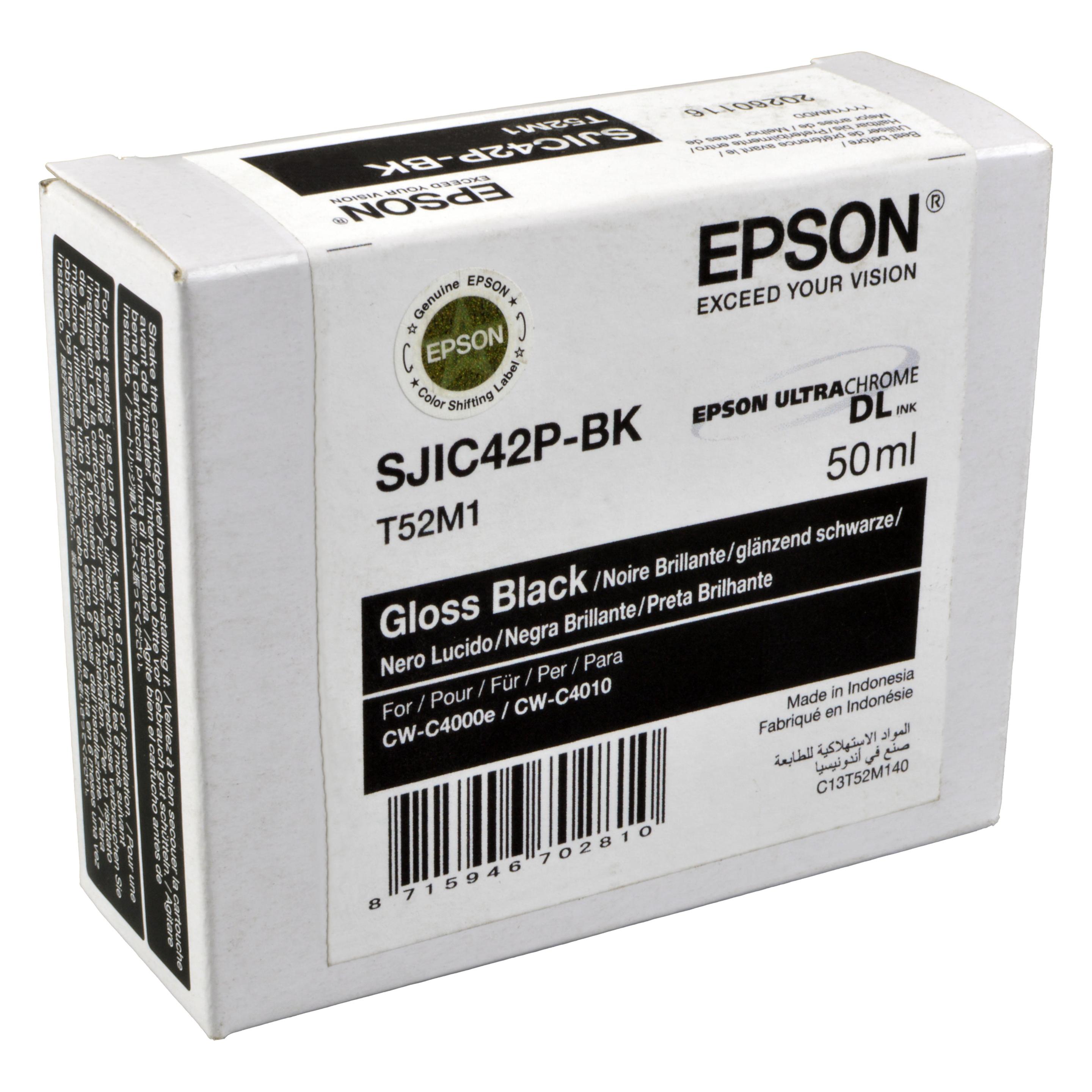 Epson SJIC42P-BK CARTRIDGE (BK) (C13T52M140)