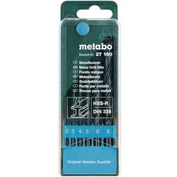 Metabo 627160000 Metall-Spiralbohrer 6teilig 2 mm, 3 mm, 4 mm, 5 mm, 6 mm, 8 mm 6 St.
