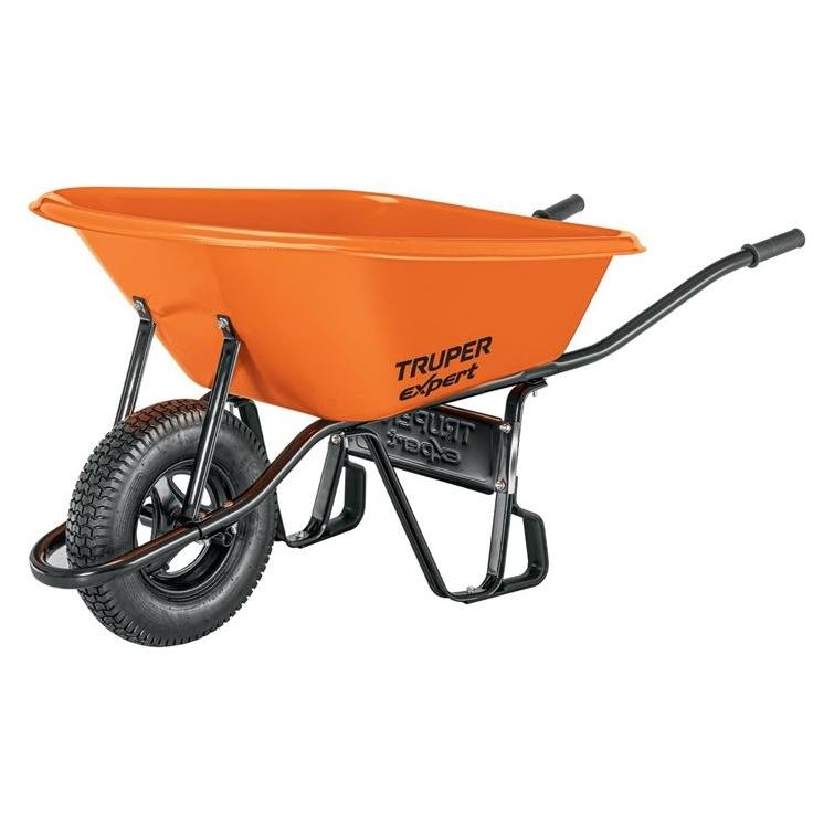 Truper Professionelle Schubkarre mit robuster HDPE-Kunststoffwanne, 100 l - Expert Expert (47478589)