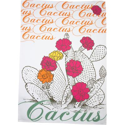 Geschirrtuch STUCO "Kaktus", bunt (weiß, grün, bunt), B:50cm L:70cm, 100% Baumwolle, Geschirrtücher, Geschirrtuch, bedruckt