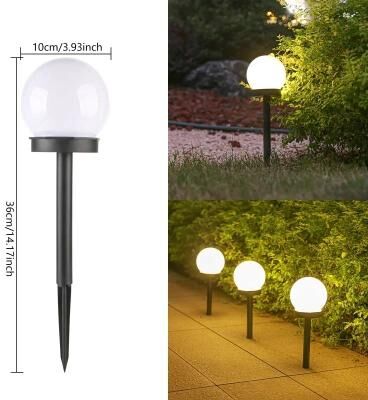 Uplift Picks Solar Globe Garden Light For Elegant Yard Pathway Lawn Decoration Lighting warm 1 Pc