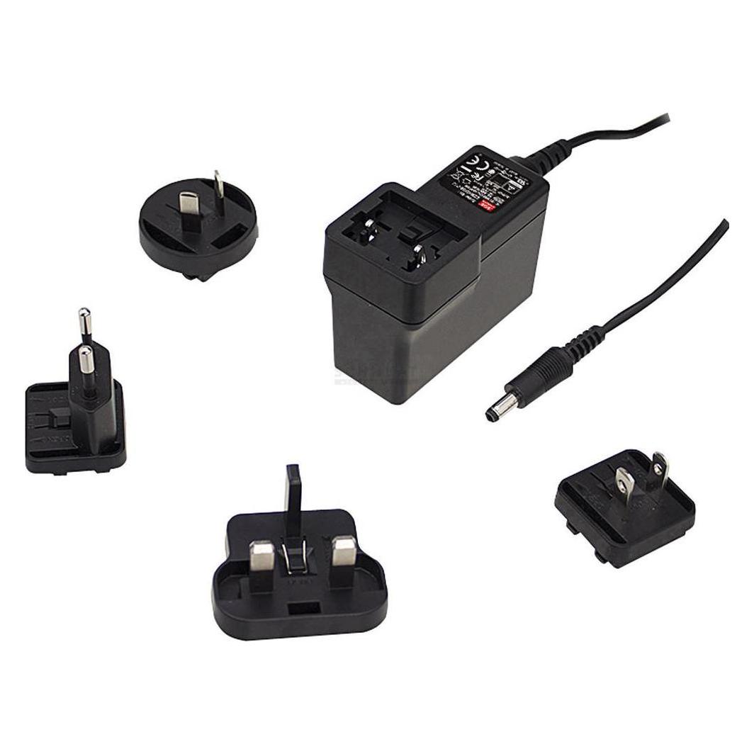 MeanWell Medizinisches Steckernetzteil mit Wechseladapter GEM60I 264V 5.5A 50W Austauschbarer Stecker (GEM60I09-P1J)