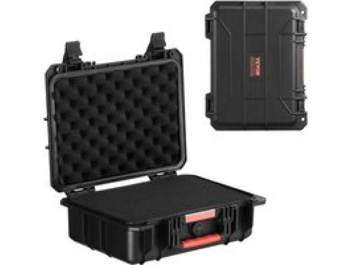 VEVOR Étui rigide résistant aux intempéries IP67, étui de protection robuste avec mousse prédécoupée et poignées de traction rétractables, pour voyage, chasse, militaire, tactique, 380 x 300 x 140 mm