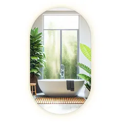 SPIEGEL 40 x 70 cm Oval Warmweiß 3000 K