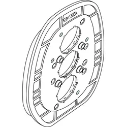 Ideal Standard Rosettenhalter Zst., Z-TH. A963448NU