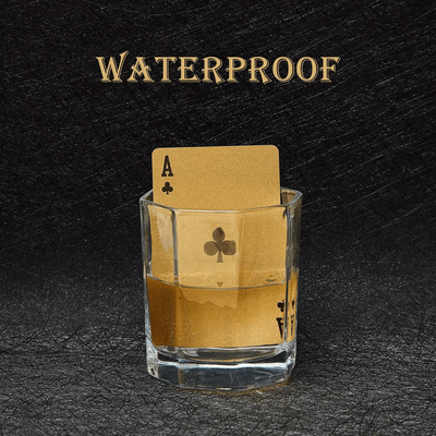 Inspire Essentials 24K Gold Waterproof Playing Cards Luxury Plastic Poker Deck euro