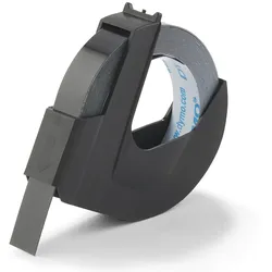 DYMO® Original Prägeband für OMEGA und JUNIOR, Plastik - glänzend schwarz