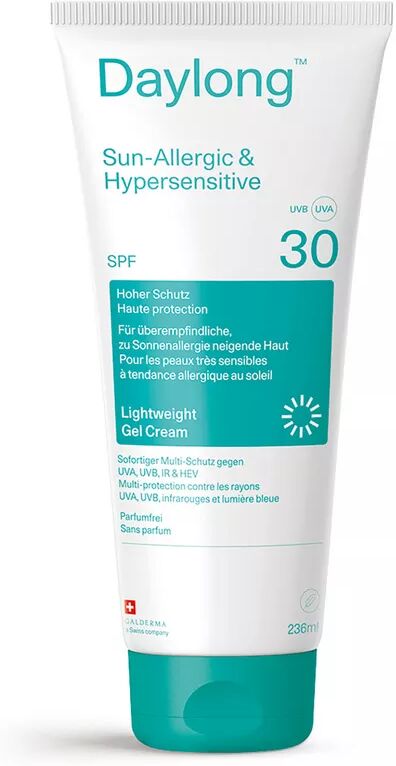 Daylong - Sun-Allergic & Hypersensitive Lightweight Gel Cream SPF 30, 236 ml