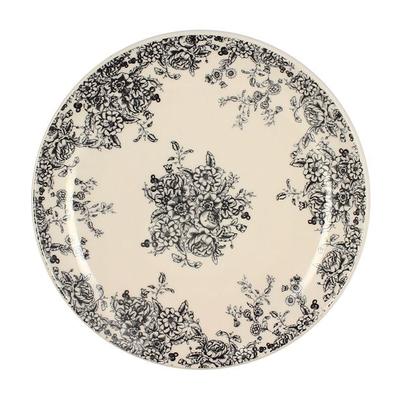 Novastyl Flacher Teller FLORALI - Steingut - 26cm