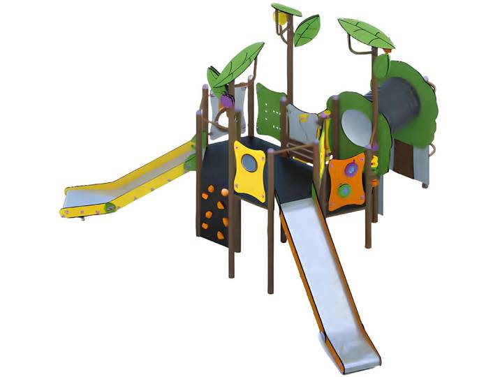 Xlmoebel Klettergerüst Robuste Kinderbank für Spielplatz mit Spielzone und Ausruhfunktion, (Spielplatz), Hergestellt in Europa