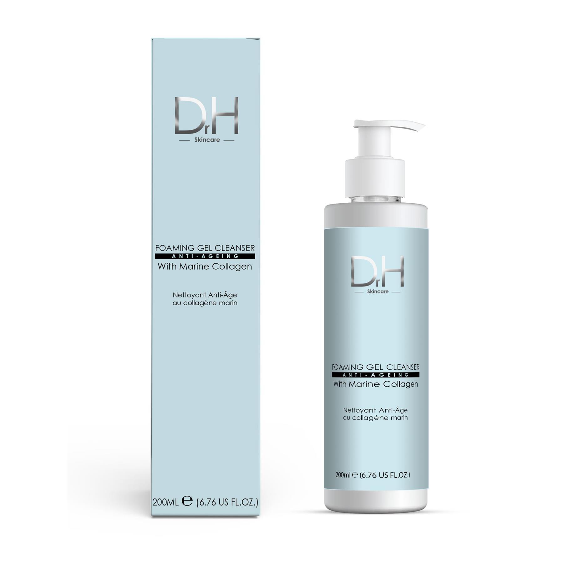 Dr H Geavanceerde schuimende anti-aging reinigingsgel met marine collageen 200 ml