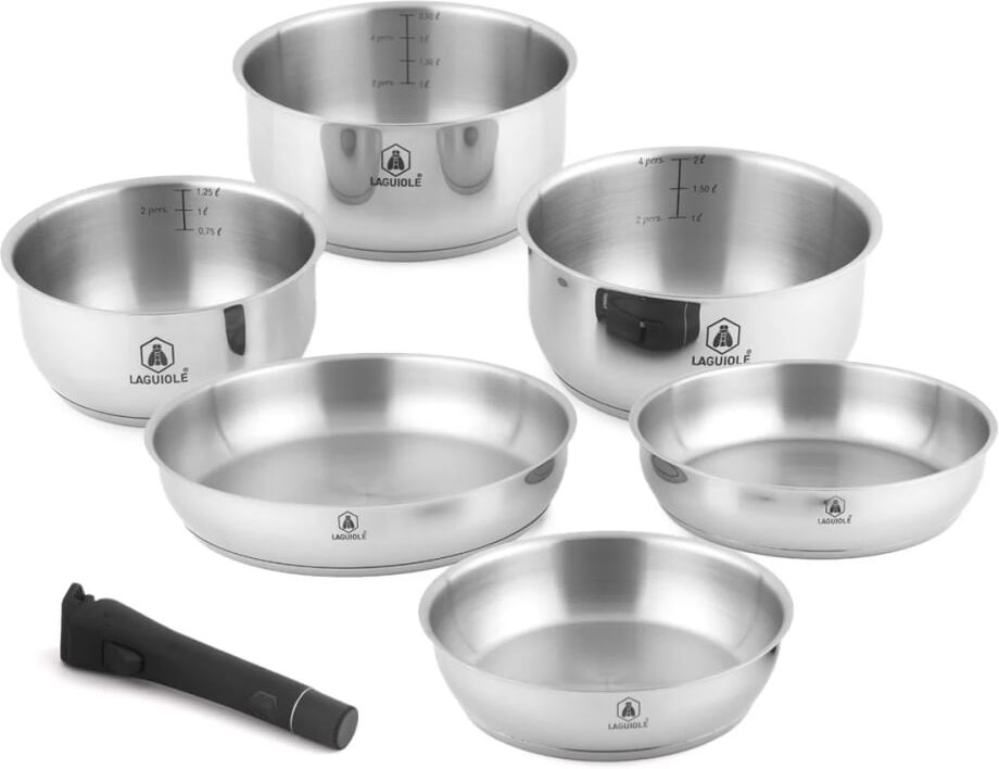 LAGUIOLE CUISSON Set de 7 pièces inox amovible Argenté 0x0cm