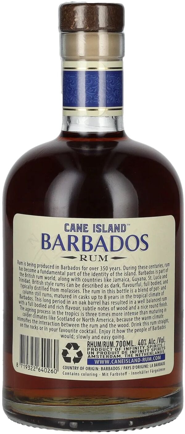 Cane Island Rum Cane Island BARBADOS Single Island Blend Rum 40% Vol. 0,7l