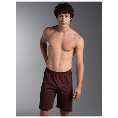 Bermudas TRIGEMA "TRIGEMA Bermuda mit Kettenmuster", Herren, Gr. 3XL, Normalgrößen, schwarz, Single Jersey, 100% Baumwolle, Hosen Bermudas