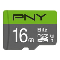 PNY Elite 16GB microSDHC Speicherkarte (C10, Class 1 (U1), UHS-I)
