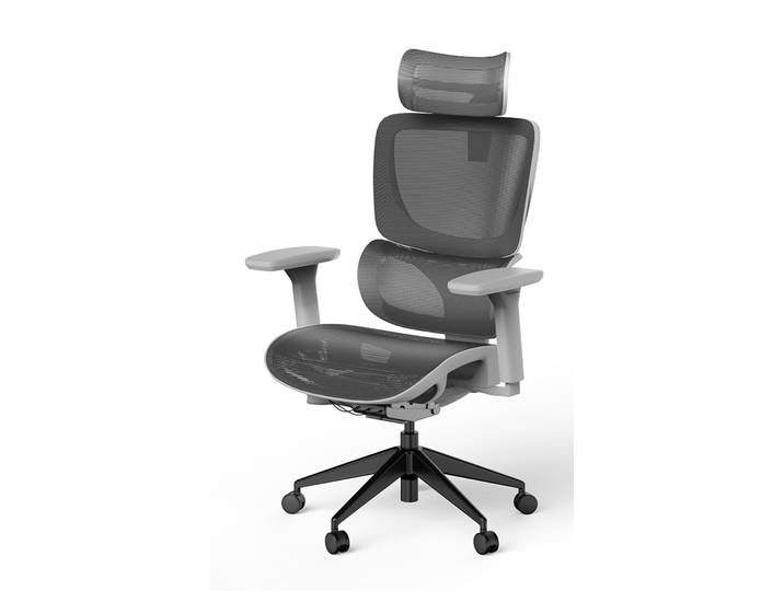 Bürodrehstuhl SENTA FX Mesh Niedrig Grau Schwarz