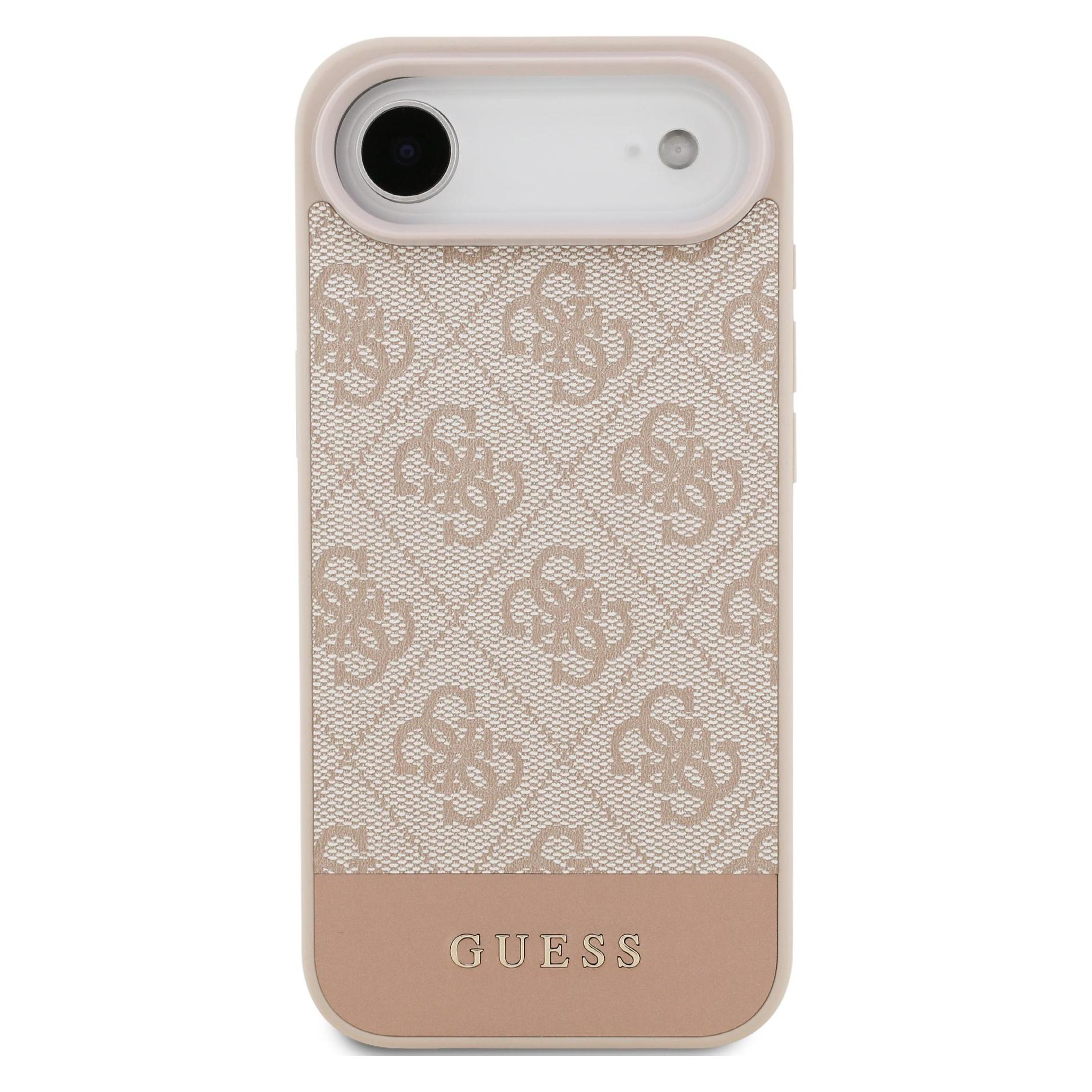 Guess iPhone 17 Air Back-Cover hul - 4G Bottom Stripe - Rosa (Apple iPhone Air) (GUHCP17MG4GLPI)