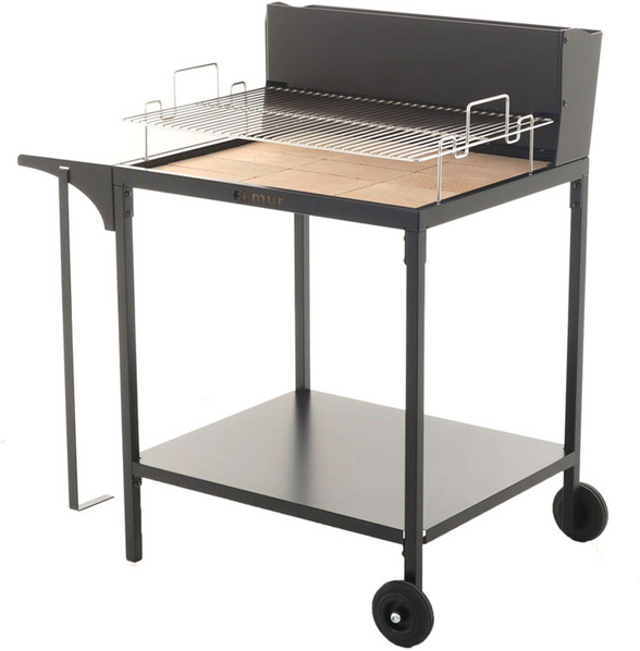 Famur BK7 Superior - Holzkohlegrill mit 70x48 cm Kochfläche