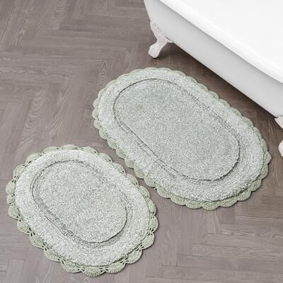Laura Ashley Eloise Crochet Border Bath Mat