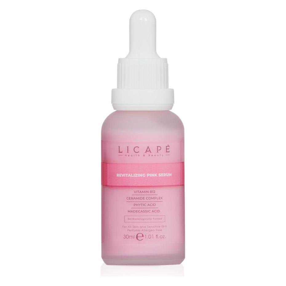 Licape | Feuchtigkeitsspendendes Serum 30 ml | B12 Rosa Serum | Anti-Aging (30 ml) (G-995772)