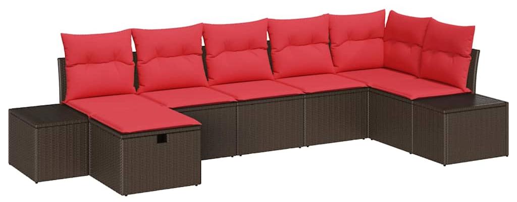 vidaXL Sofa Set 4 stk. Poly-Rattan
