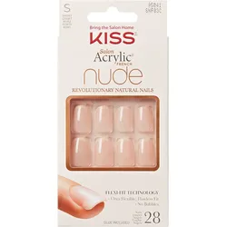 KISS Nails Salon Acrylic French Nude Short - weiß