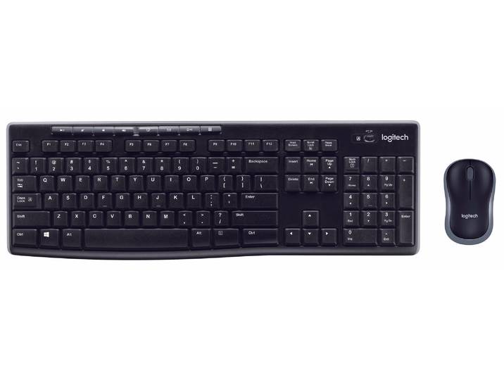 Logitech MK270 Combo Wireless Tastatur + Maus SET mit Tastatur + Maus 920-004534 – Tastatur/Keyboard