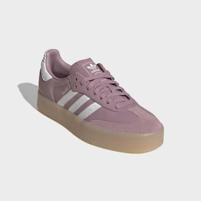 Sneaker ADIDAS ORIGINALS "SAMBAE", Damen, Gr. 42, magmau, ftwwht, gum3, Leder, Schuhe Sneaker
