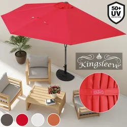 Kingsleeve Sonnenschirm UV halbrund  23 x 27m anthrazit