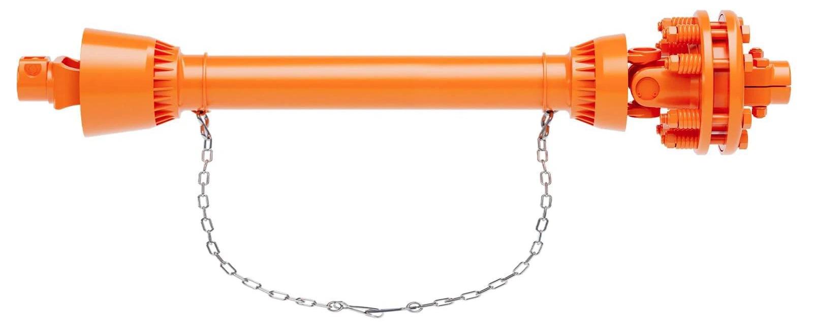 Zapfwelle - Serie 4 - Verstellbar 109-145 cm - Sechszahn 35 mm Beidseitig - Legierter Stahl - Für Traktor, Mulcher/Mäher - Orange