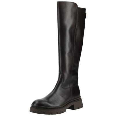 Stiefel GABOR "Gabor Stiefel Leder", Damen, Gr. 38,5, moro, Leder, Schuhe Stiefel