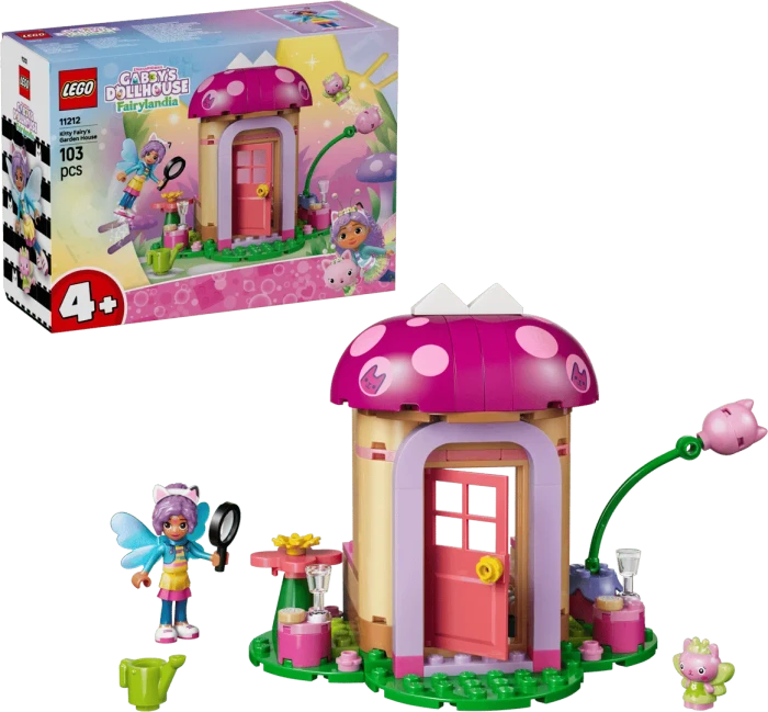 LEGO Gabby's Dollhouse 11212 Kitty Fees Gartenhaus
