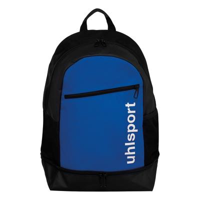 Rucksack UHLSPORT "Rucksack Essential", Herren, Gr. NOSIZE, blau (azurblau, schwarz, weiß), Obermaterial: 98% Polyester Pol. recyc.. 2% Polyurethan PU., Rucksäcke Rucksack