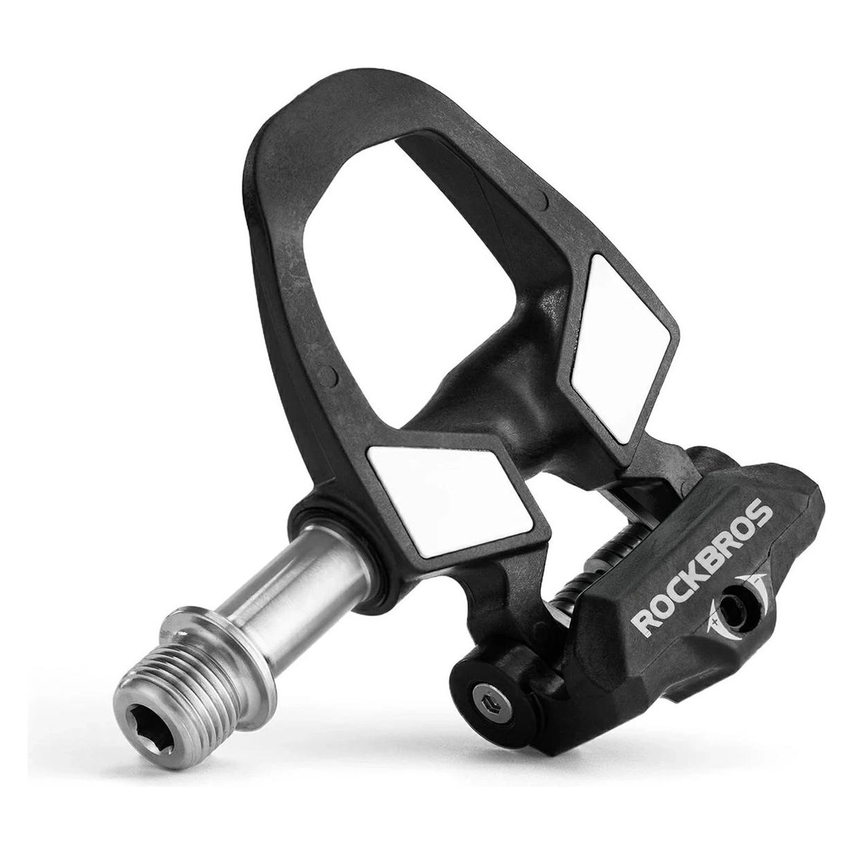 Rockbros Bloki do pedałów RD9 SPD z włókna węglowego i stopu tytanu - czarne (5907769390890)