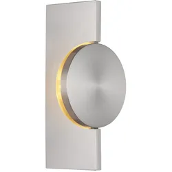 LED Wandleuchte Wandlampe Flurlampe verstellbarer Spot nickelfarben H 20 cm