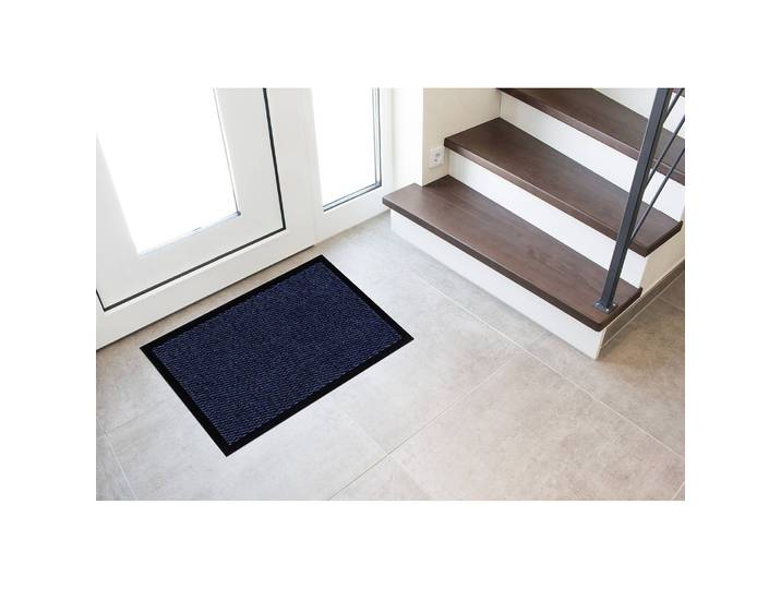Fußmatte Devin 90 x 150cm Blau/Blau