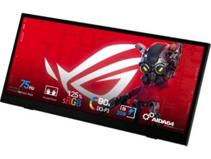 Asus - Ecran Pc Gamer Rog Strix Xg129c 12 Hd Tactile 75hz Ips Usb-C 20w Support Intégré