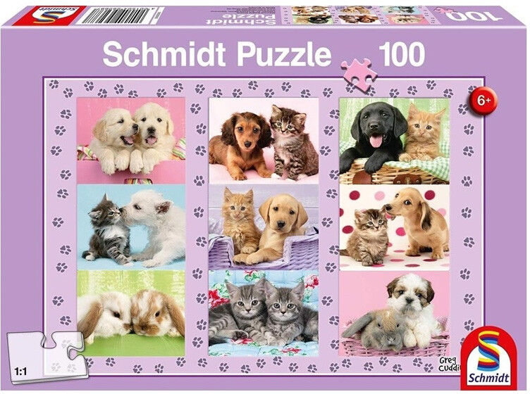 Puzzle 100 pcs Mes amis les animaux - Schmidt