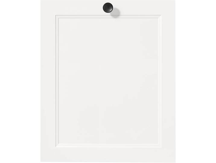 Frontblende NOBILIA Cascada , durchgehende Türfront für vollintegrierte Geschirrspüler , weiß (lacklaminat weiß), B:45cm H:72cm T:1,9cm, MDF, Möbelblenden, in den Breiten Breiten 45 und 60 cm