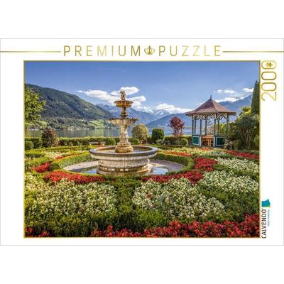 CALVENDO Puzzle Park auf dem Zeller See in Salzburg, Österreich 2000 Teile Puzzle quer | 2000 Teile Lege-Größe 90 × 67 cm Foto-Puzzle für glückliche