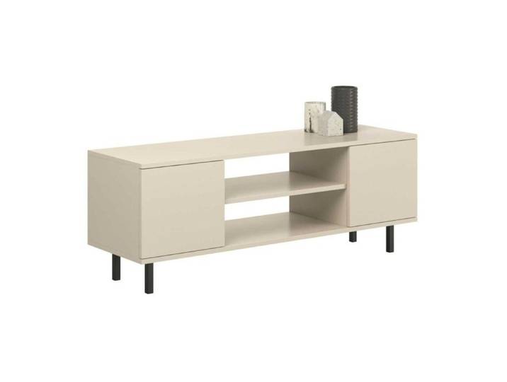 Meuble TV FOCUS 155 cm cachemire noirs - KOBI - Beige
