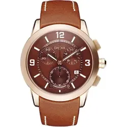 Davosa Quarz Kollektion Quinn Chronograph 162.460.64 - braun - 44mm