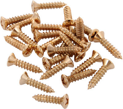 Fender Pickguard Screws Gold Or