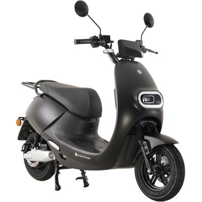 E-Motorroller GREENSTREET "SEED 2", schwarz (schwarz, schwarz), Elektromotorroller, 45 km/h, bis zu 50 km Reichweite, B:77cm H:109cm L:174cm