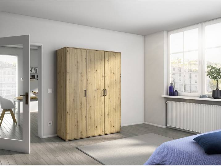 Drehtürenschrank Voyager 140cm Holz/Eiche Artisan Dekor Comfort