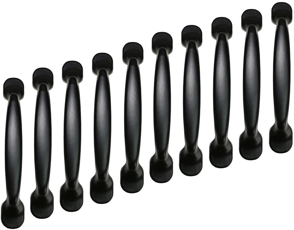 Dailygoods Meubelgreep Aluminium Zwart - Handgreep 96mm - Hoogte 20mm