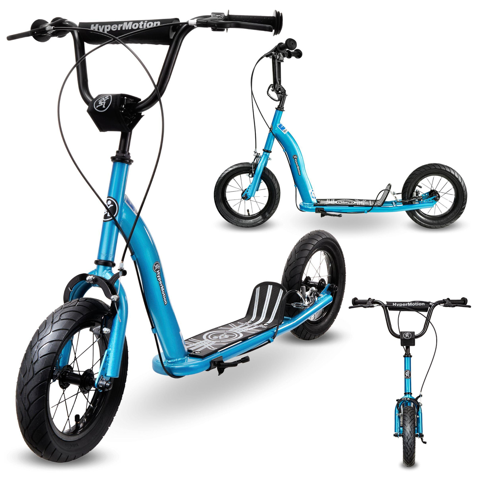 HyperMotion kinderloopfiets RUBY 12.2 blauw met 12-inch luchtbanden en handremmen