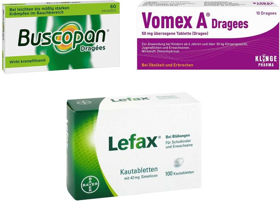 Magen-Darm-Set mit Lefax Kautabletten