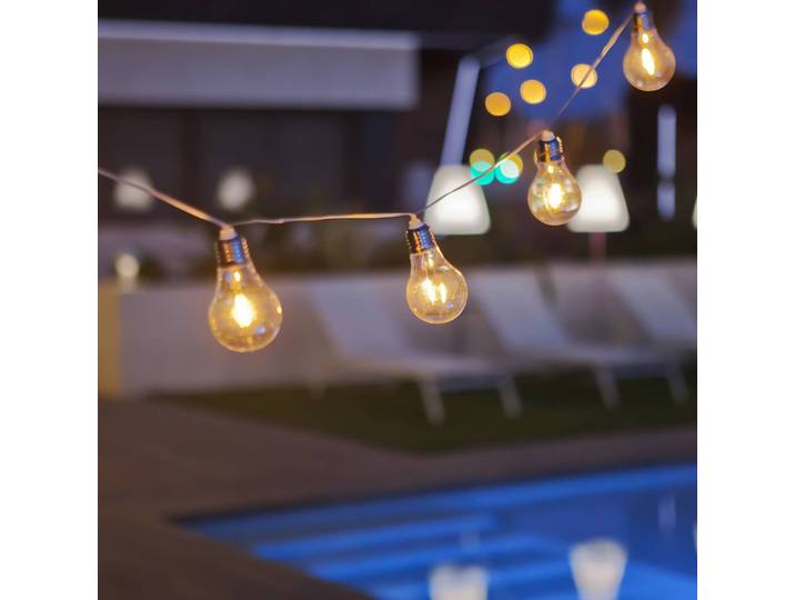 Newgarden Stella LED-Solarlichterkette, 2.700 K, klar / transparent, Kunststoff
