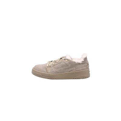 Sneaker LLOYD "EVER LOW L", Damen, Gr. 39, beige, Leder, Textil, unifarben, Schuhe Sneaker, mit Warmfutter